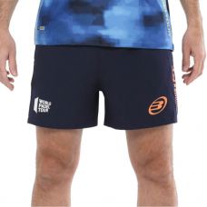 PANTALN CORTO BULLPADEL VETAS OCANO PROFUNDO/NARANJA FLOR