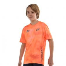 CAMISETA BULLPADEL VAUPES NARANJA FLOR JUNIOR