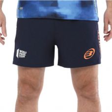 PANTALN CORTO BULLPADEL VETAS OCANO PROFUNDO/ NARANJA FLOR JUNIOR