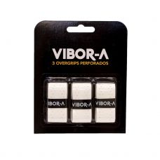 BLISTER 3 OVERGRIPS PRO VIBOR-A PERFORADO BLANCO