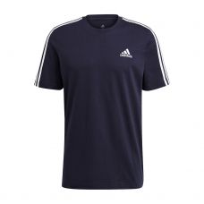 CAMISETA ADIDAS ESSENTIALS 3 FRANJAS AZUL