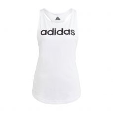 CAMISETA ADIDAS SIN MANGAS ESSENTIALS LOGO HOLGADO BLANCO NEGRO MUJER