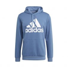 SUDADERA ADIDAS ESSENTIALS AZUL LOGO BLANCO