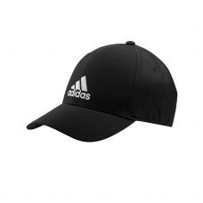 GORRA ADIDAS BEISBOL LIGERA BORDADA NEGRO BLANCO