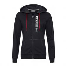 SUDADERA HEAD CLUB GRETA FZ NEGRO BLANCO MUJER