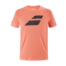T-SHIRT BABOLAT EXERCISE BIG FLAG CORAIL