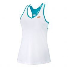 DEBARDEUR BABOLAT PLAY BLANC BLEU FILLE