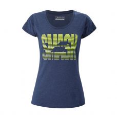 CAMISETA BABOLAT EXERCISE MESSAGE AZUL MARINO MUJER