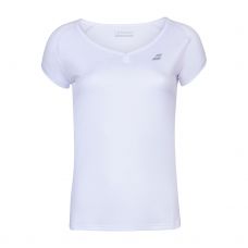 CAMISETA BABOLAT PLAY CAP SLEEVE BLANCO NIA