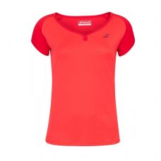 CAMISETA BABOLAT PLAY CAP ROJO NIA