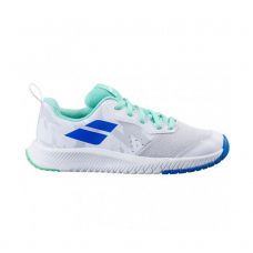 BABOLAT PULSION ALL COURT BLANC AIGUE-MARINE JUNIOR 32S21482 1059