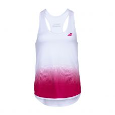 CAMISETA SIN MANGAS BABOLAT COMPETE BLANCO ROJO MUJER