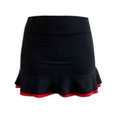 FALDA BLACK CROWN CALELLA NEGRO ROJO MUJER