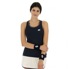 CAMISETA LOTTO SQUADRA PL AZUL NAVY MUJER