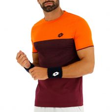 T-SHIRT LOTTO TOP TEN TEE SML ORANGE MARRON