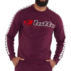 SUDADERA LOTTO ATHLETICA DUE RN PL ROJO VINO