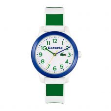 MONTRE LACOSTE 12 12 TR90 32MM BLANC BLEU VERT JUNIOR