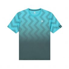 T SHIRT KSWISS HYPERCOURT PRINT CREW BLEU NOIR
