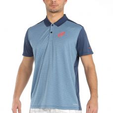 POLO BULLPADEL MANTA GRIS AZUL