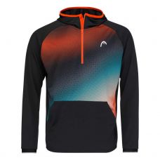 SUDADERA HEAD TOPSPIN NEGRO PRINT