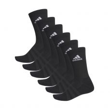 CALCETINES ADIDAS CUSH CREW NEGRO 6 PARES