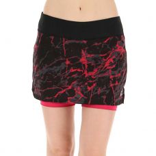 FALDA LOTTO RUN FIT NEGRO ROSA