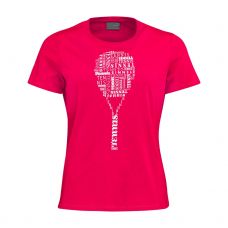 CAMISETA HEAD TYPO MAGENTA MUJER