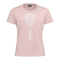 CAMISETA HEAD TYPO ROSA MUJER