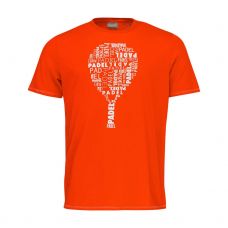 CAMISETA HEAD PADEL TYPO NEGRO AZUL