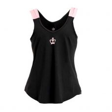 CAMISETA BLACK CROWN OSLO NEGRO ROSA MUJER