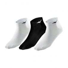 PACK 3 PARES CALCETINES MIZUNO RUN BLANCO NEGRO