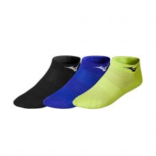 PACK 3 PARES CALCETINES MIZUNO RUN LIMA AZUL NEGRO