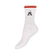 CALCETINES DEPORTIVOS LCS BLANCO NARANJA