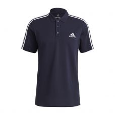 POLO ADIDAS AEROREADY ESSENTIALS LOGO 3 BANDAS AZUL