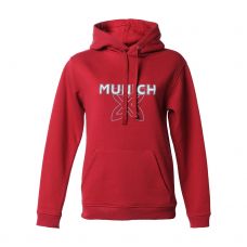 SUDADERA MUNICH ATOMIK ROJO MUJER