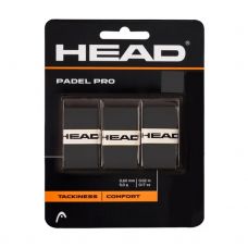 3 UNIDADES OVERGRIP HEAD PADEL PRO NEGRO