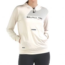 SUDADERA BULLPADEL TONAL MARFIL MUJER