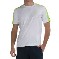 CAMISETA BULLPADEL MITAD BLANCO