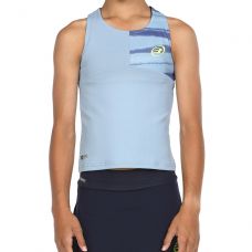 CAMISETA SIN MANGAS BULLPADEL JISCA AZUL NIA