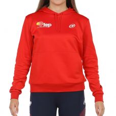 SUDADERA BULLPADEL EVOCA ROJO MUJER