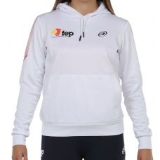 SUDADERA BULLPADEL EVOCA BLANCO MUJER