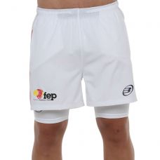 PANTALN CORTO BULLPADEL ELATO BLANCO