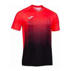 CAMISETA JOMA TIGER 4 NEGRO CORAL FLUOR