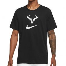 CAMISETA NIKE COURT DRI-FIT RAFA NEGRO BLANCO