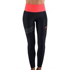 MALLAS ENDLESS FIT POCKET NEGRO ROJO MUJER