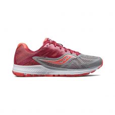 SAUCONY RIDE 10 MUJER GRIS CEREZA S103732