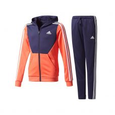 CHANDAL ADIDAS HOOD CORAL AZUL JUNIOR