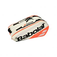 RAQUETERO BABOLAT RH X 6 PURE STRIKE BLANCO NARANJA