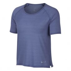 CAMISETA NIKE MILER TOP SS BREATHE MORADO MUJER