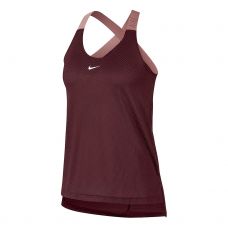 CAMISETA TIRANTES NIKE ELASTIKA MESH MUJER GRANATE